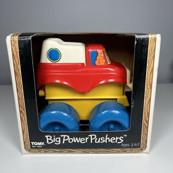 Tomy Big Power Pushers Truck Vintage 1984 No. 1093 Complete With Box & Booklet - Picture 11 of 12